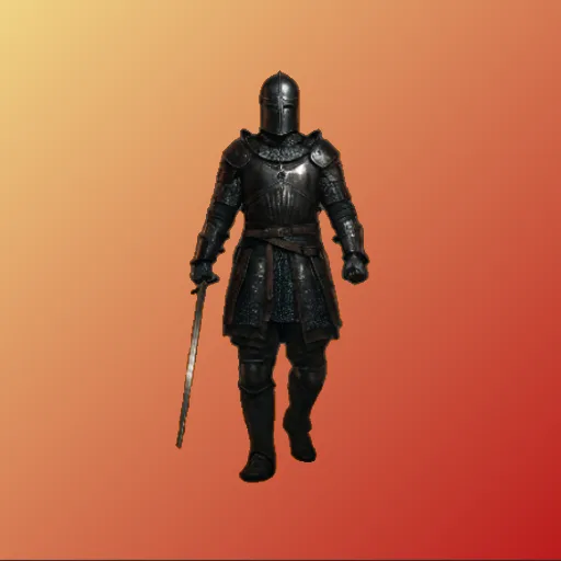 Official app icon for Angador - The Dungeon Crawler, showing an armored figure holding a sword.