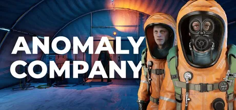 Two workers in protective suits stand in a dark interior beside the Anomaly Company title.
