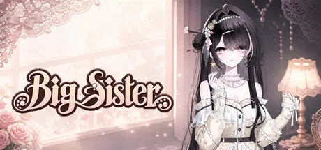 An illustrated black-haired companion in a lace-trimmed outfit beside the Big Sister title.