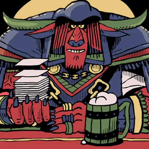 Official app icon for Card Crawl 2, showing a red and black illustrated character holding cards.
