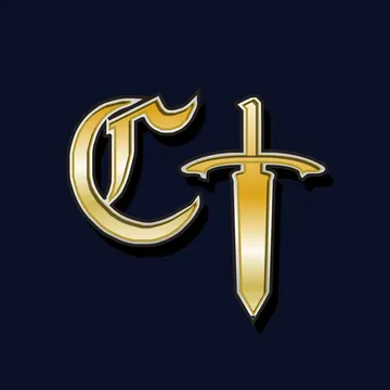 Official app icon for Crawl Tactics, showing the gold letters CT.