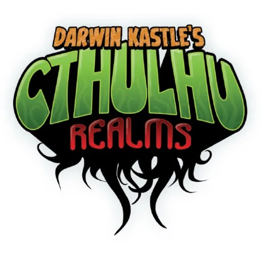 Official app icon for Cthulhu Realms, showing the Cthulhu Realms title and green tentacles.