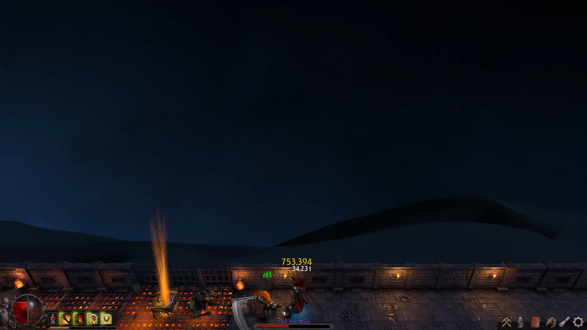 Deskrawl combat runs along the bottom of the desktop, with a loot cart beside the characters.