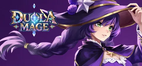 A purple-haired mage in a wide-brimmed hat beside the Duola Mage title.