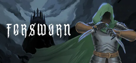 A hooded archer draws a bow beneath a stormy sky and the Forsworn title.