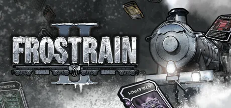 Frostrain 2 promotional art with a locomotive traveling through snow.