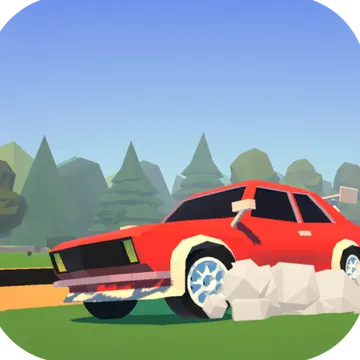 Official app icon for Just Another Racing Game, showing a red car on a country road.