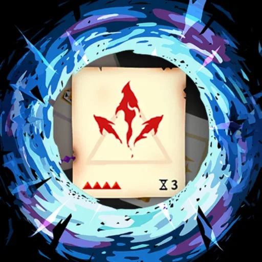 Official app icon for Lost Pages: Deckbuilder, showing a glowing blue ring around a card.