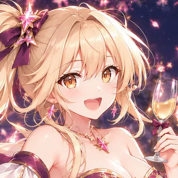 Official app icon for Magical Girl: Idle Pixel Hero, showing a smiling pink-haired fantasy character.