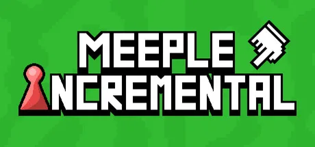 Official promotional artwork showing the Meeple Incremental title on a green field.