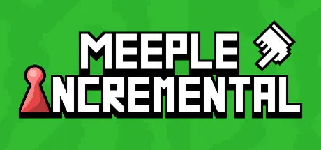 Official promotional artwork showing the Meeple Incremental title on a green field.