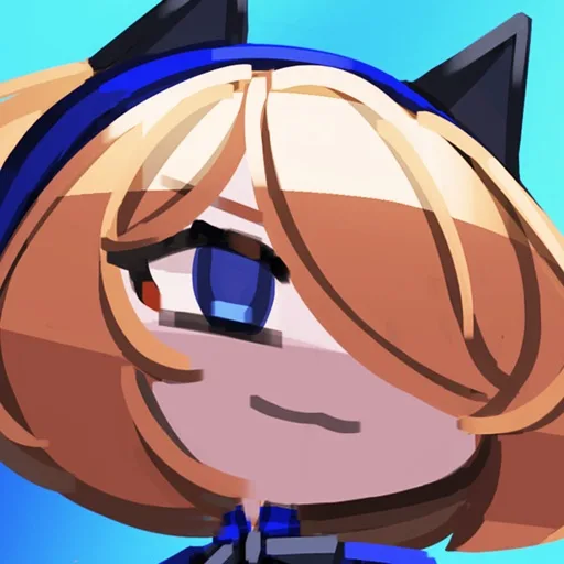 Official app icon for Phantom Rose 2 Sapphire, showing a blonde cartoon face with a blue eye.