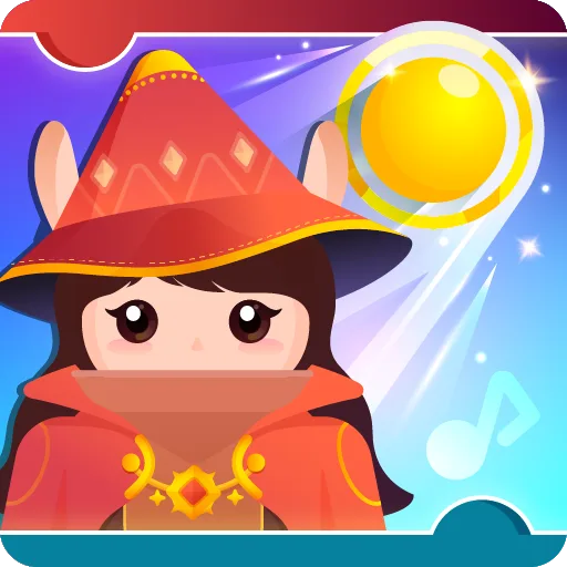 Official app icon for Rhythm Journey, showing a cartoon musician beneath a yellow circle.