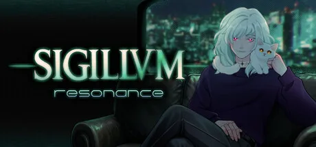 SIGILLVM: RESONANCE promotional illustration of a seated character holding a small creature.