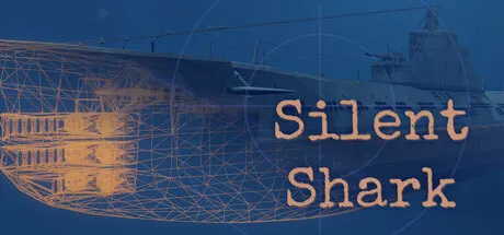 Silent Shark title over a blue technical illustration of a submarine