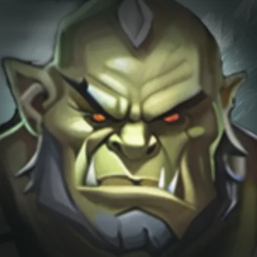 Official app icon for SOVL: Fantasy Warfare, showing a scowling green orc.
