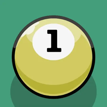 Official app icon for Ultrapool: Pool Roguelite, showing a green ball marked 1.
