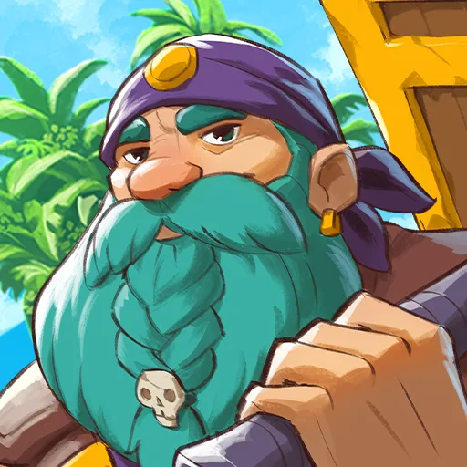 Official app icon for Wargroove 2: Pocket Edition, showing an illustrated bearded figure with a green scarf.